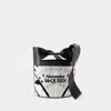 Alexander Mcqueen The Bow Logo Bucket Bag In White