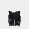 Alexander Mcqueen Sac À Bandoulière The Mini Peak -  - Cuir - Noir In Black