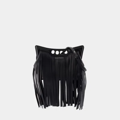 Alexander Mcqueen Sac À Bandoulière The Mini Peak -  - Cuir - Noir In Black
