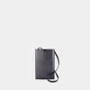 Alexander Mcqueen The Phone Holder Crossbody -  - Nylon - Black In Black