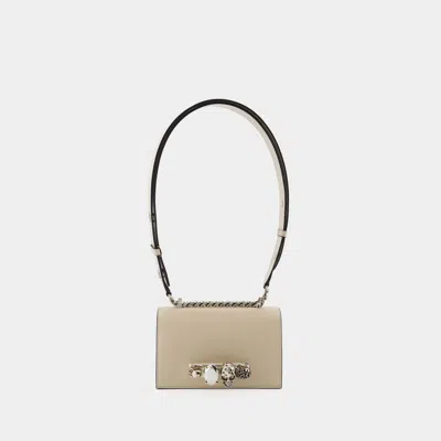 Alexander Mcqueen Sac Mini Jewell Satchel -  - Cuir - Camel In Brown