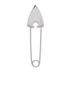 Alexander Mcqueen Arrow Safety Pin Brooch In White