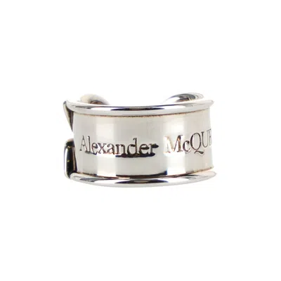Pre-owned Alexander Mcqueen Safety Pin Ring 'silver' | Men's Size 23