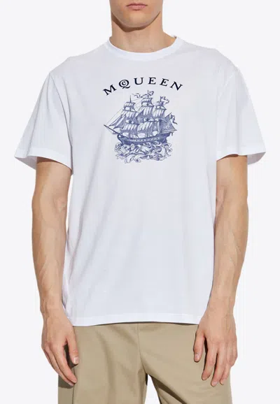 ALEXANDER MCQUEEN SAILOR TATTOO PRINT T-SHIRT