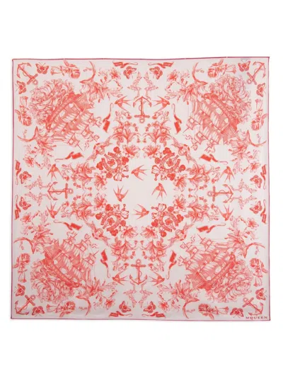 ALEXANDER MCQUEEN SAILOR TATTOO SILK SCARF
