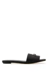 Alexander Mcqueen T-bar Leather Flat Sandals