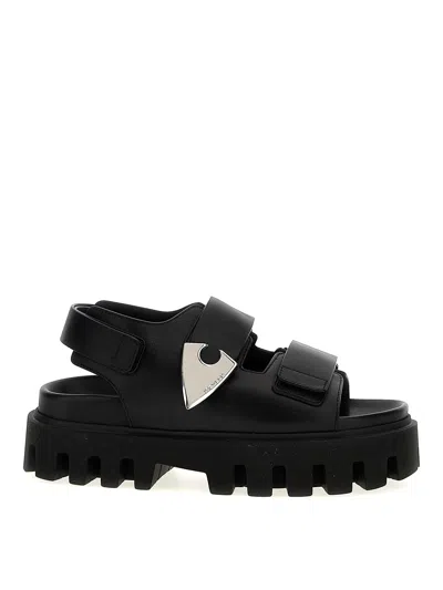 ALEXANDER MCQUEEN SANDALIAS - NEGRO