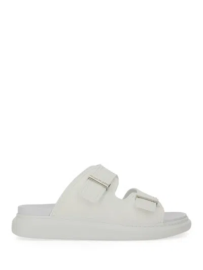 Alexander Mcqueen Sandalo Hybrid Double Buckle In White