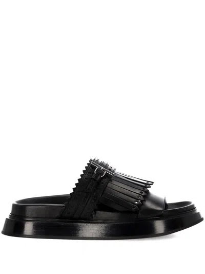 Alexander Mcqueen Sandals In Black