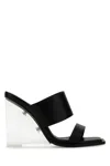 Alexander Mcqueen Leather Sandals In Black