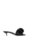 Alexander Mcqueen Mules With Silk Detail In Black