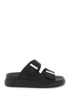 Alexander Mcqueen Black Oversized Hybrid Slides