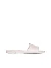Alexander Mcqueen Alexander Mc Queen Leather Flat Sandals In Clay/clay