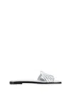 Alexander Mcqueen Alexander Mc Queen Seal Leather Sandals In Silver