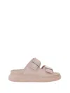 Alexander Mcqueen Alexander Mc Queen Tea Rose Hybrid Sandals In Tea Rose/silver