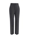 Alexander Mcqueen Wool Trousers Satin Stripes