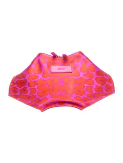 Pre-owned Alexander Mcqueen Satin Clutch In Pink