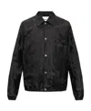 Alexander Mcqueen Satin Collared Bomber Jacket In Black