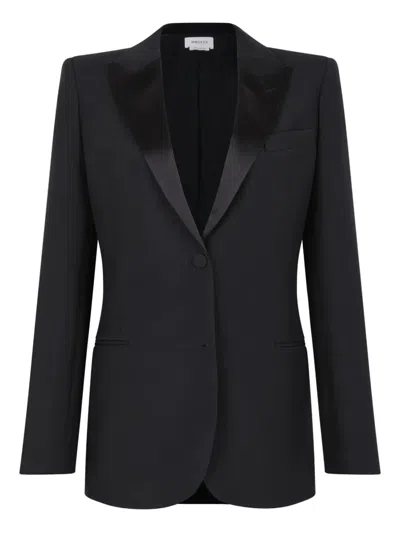 Alexander Mcqueen Satin-lapel Wool Jacket
