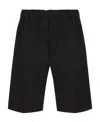 Alexander Mcqueen Satin-weave Knee-length Shorts In Black