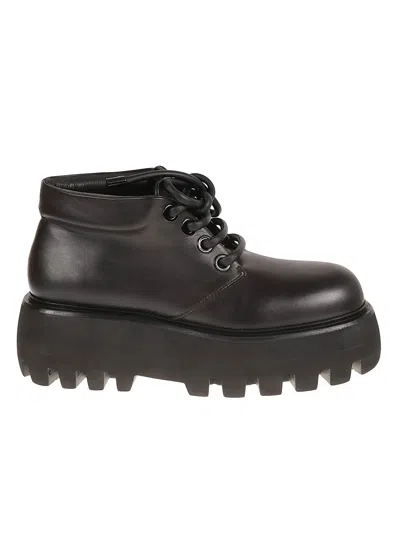 Alexander Mcqueen Scarf Boots In Black