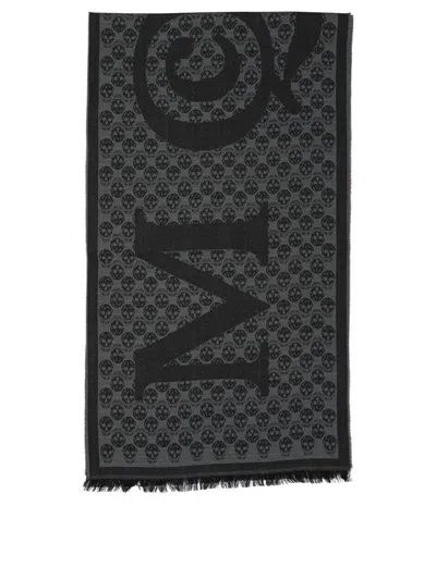 ALEXANDER MCQUEEN ALEXANDER MCQUEEN SCARF MULTI LOGO 35X190