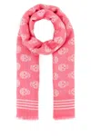 Alexander Mcqueen Coral Printed Scarf In Pink