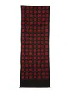 Alexander Mcqueen Scarf With Jacquard Pattern In Red