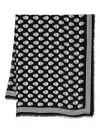 Alexander Mcqueen Scarf With Skulls In Black