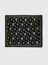 Alexander Mcqueen Foulard Style Skull Scarf 120 Cm X 104 Cm In Brown