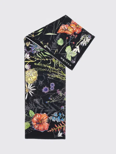 Alexander Mcqueen Scarf Woman Mcqueen In Black