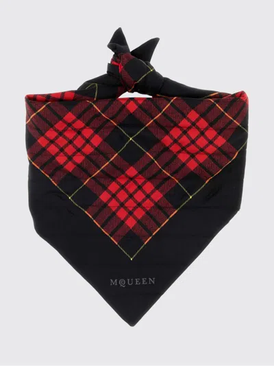 ALEXANDER MCQUEEN MCQUEEN TARTAN MOTIF SILK SCARF