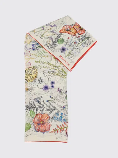 Alexander Mcqueen Scarf Woman Mcqueen In Neutral