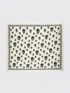 Alexander Mcqueen Alexander Mc Queen Biker Skull Wool Scarf In White