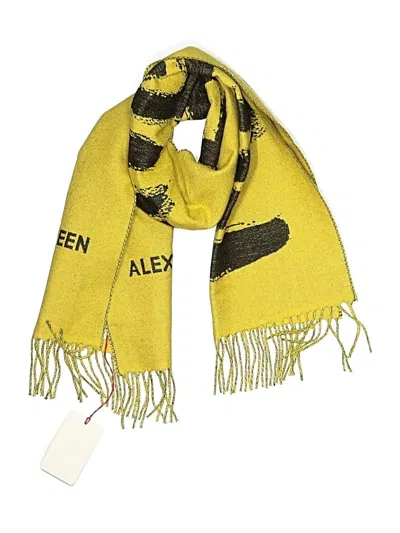 Alexander Mcqueen Scarf In Yellow