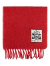 Alexander Mcqueen Alexander Mc Queen Red Alpaca Wool Scarf In Red
