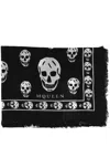 Alexander Mcqueen Scarfs In Black
