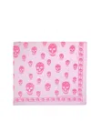 Alexander Mcqueen Alexander Mc Queen Biker Skull Wool Scarf In Pink