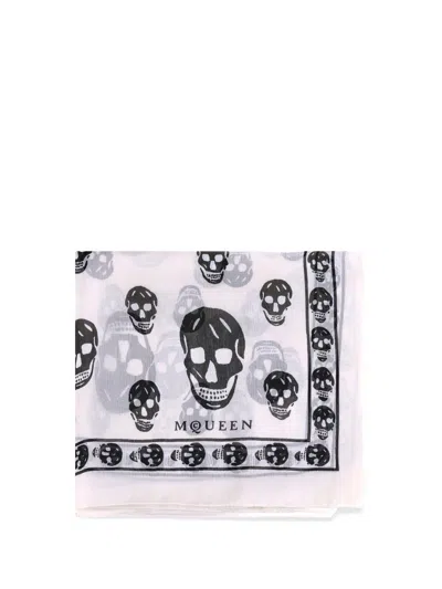 Alexander Mcqueen Scarves In White