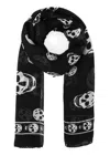 Alexander Mcqueen Scarves And Foulards In Black