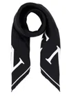 Alexander Mcqueen Luxurious Rectangular Silk Scarf Accessory In Black