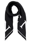Alexander Mcqueen Luxurious Rectangular Silk Scarf Accessory In Black