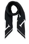 Alexander Mcqueen Luxurious Rectangular Silk Scarf Accessory In Black