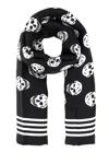 Alexander Mcqueen Alexander Mc Queen "skull Biker" Scarf In Printed