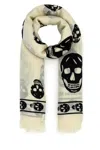 Alexander Mcqueen Skull-print Scarf In Printed