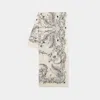 Alexander Mcqueen Women's Wool Stole With Botanical Print In Beige