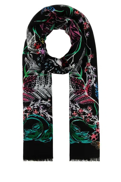 Alexander Mcqueen Scarves And Foulards In Black