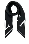 Alexander Mcqueen Luxurious Rectangular Silk Scarf Accessory In Black