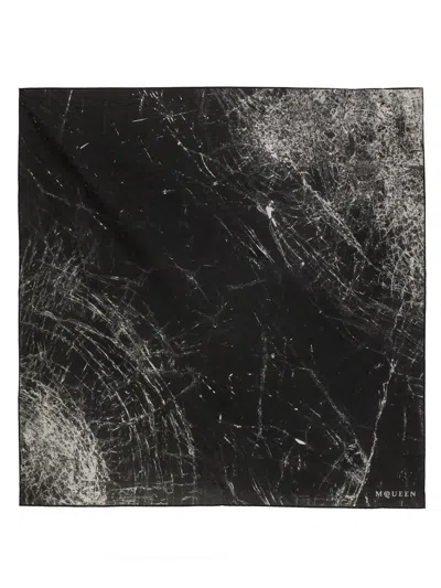 Alexander Mcqueen Scarves In Black