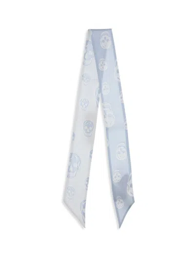 Alexander Mcqueen Scarves In Blue